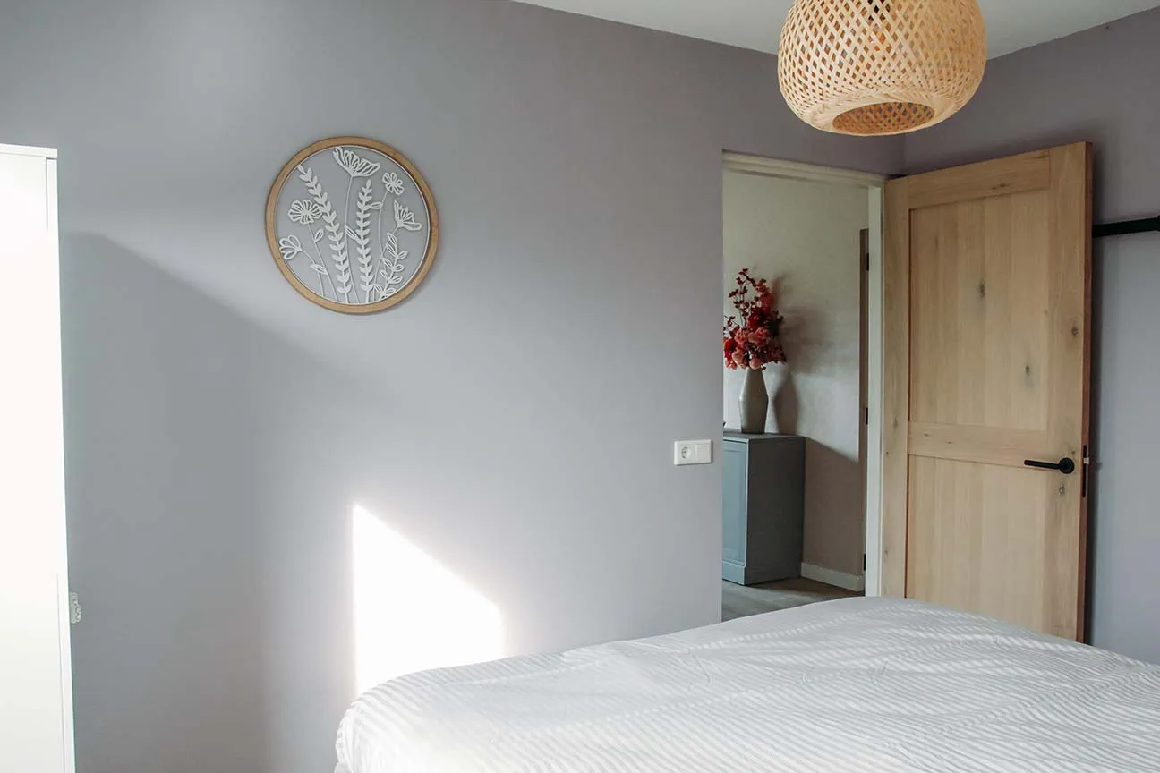 Slaapkamer decoratie b&b bloemenveld