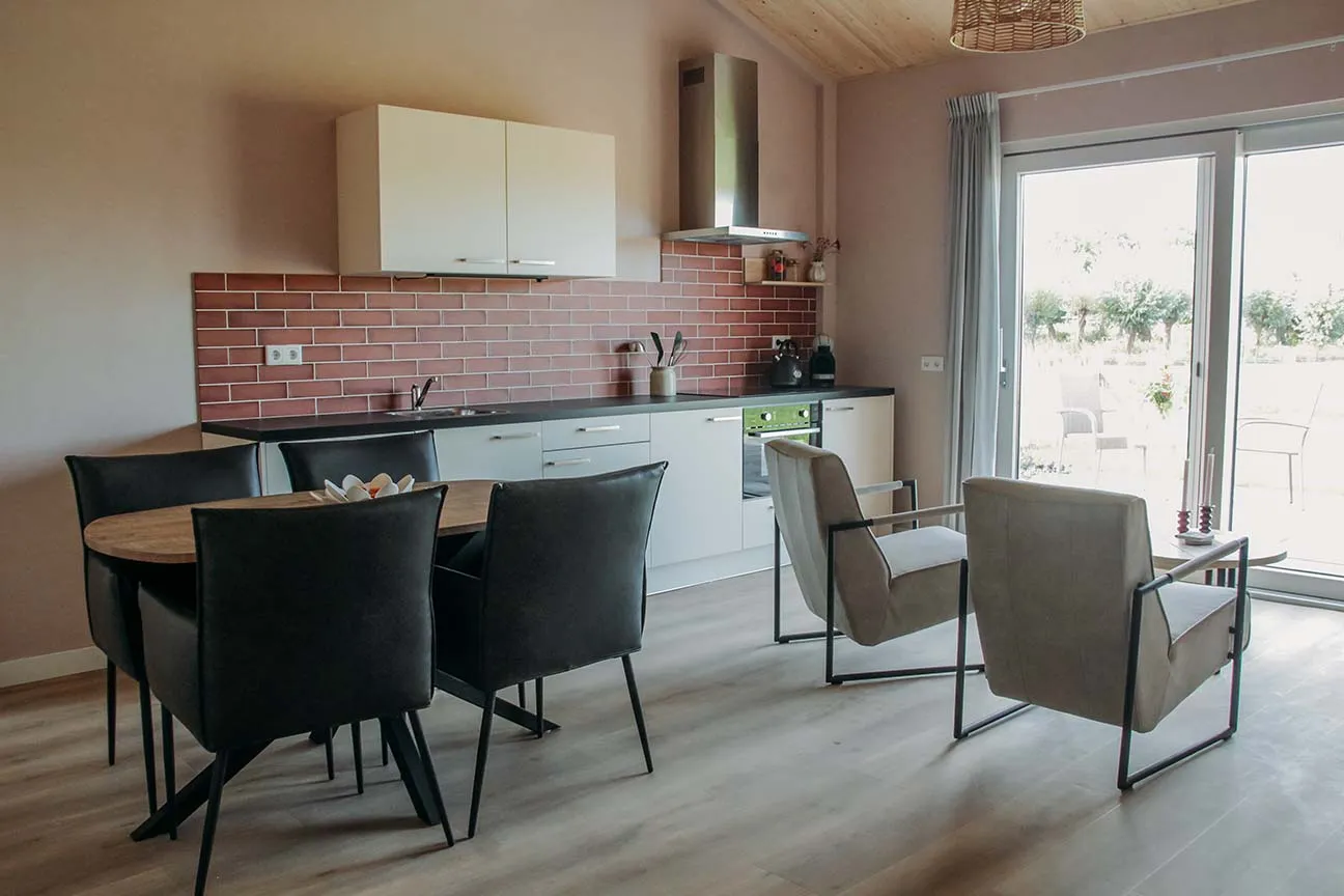 Keuken en woonkamer b&b bloemenveld