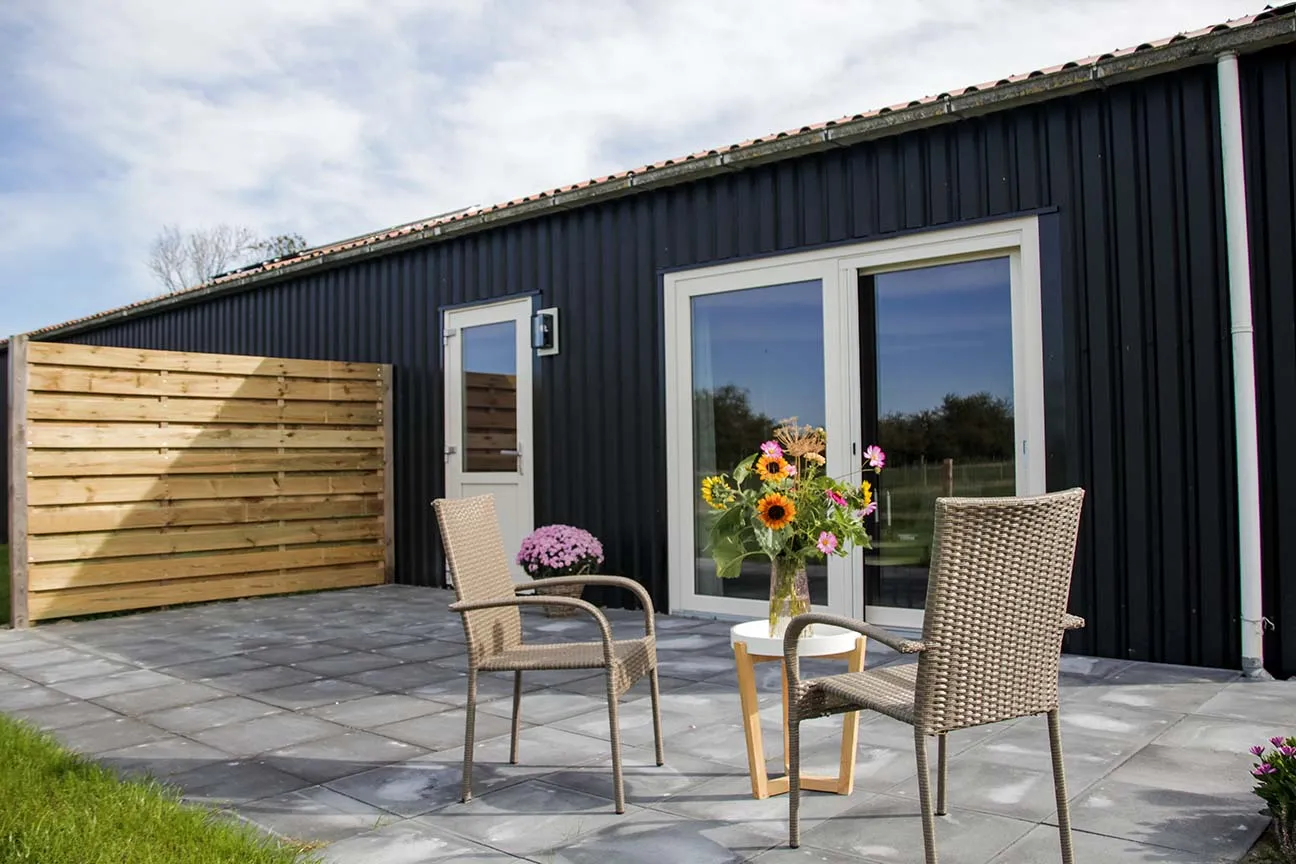 vooraanzicht b&b bloemenveld