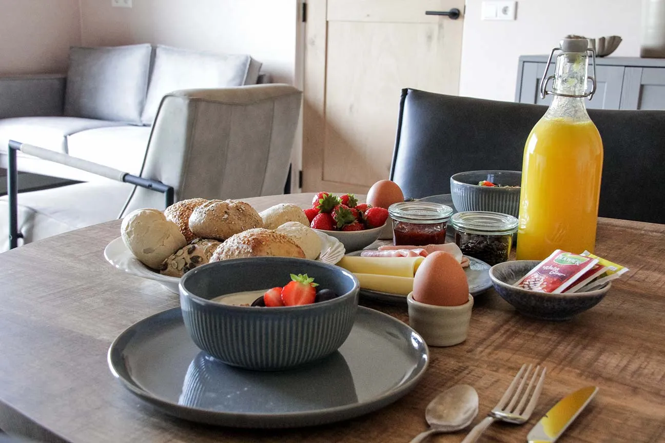 Ontbijt b&b bloemenveld